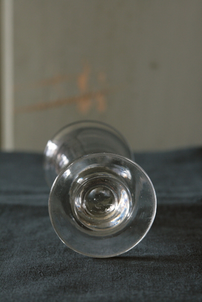 アンティークアブサングラス　フランス　厚底ガラス