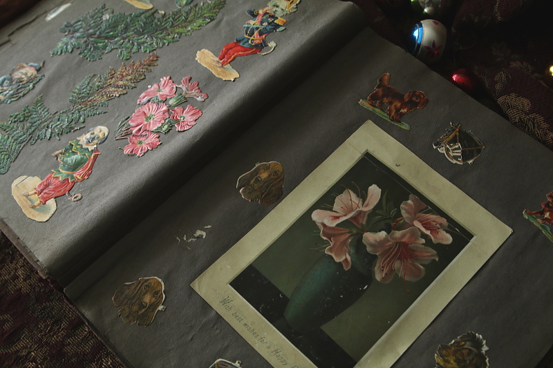 ヴィクトリアンスクラップブック　イギリス　デコパージュ アンティークストリュフ