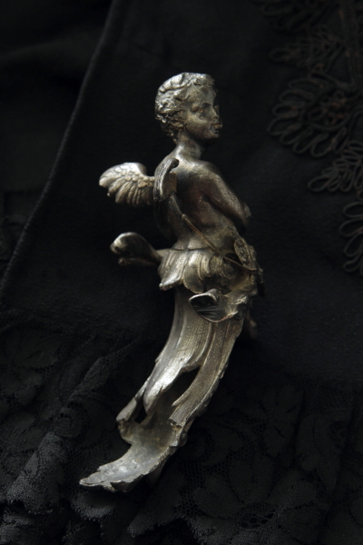 アンティーク天使　スペルター　装飾　フランス