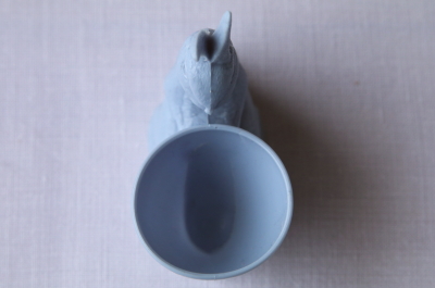 アンティークプラスティックエッグカップ　ウサギ　イースターバニー　イギリス