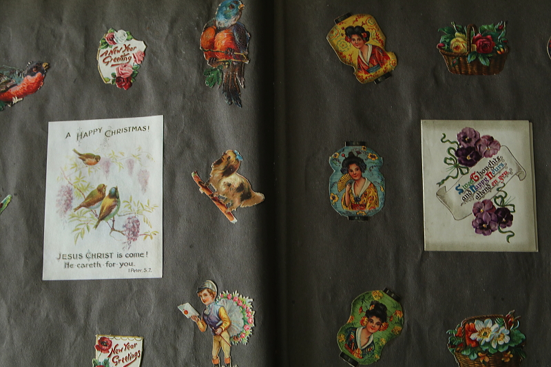 ヴィクトリアンスクラップブック　イギリス　デコパージュ アンティークストリュフ