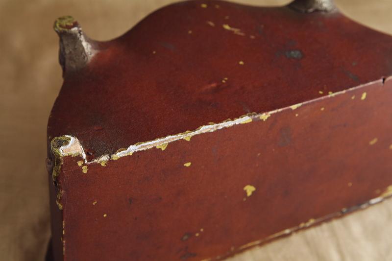 ミニチュア家具のトリンケットボックス　天使　妖精　フランス アンティークストリュフ