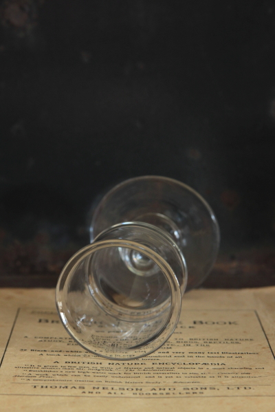 アンティークショートエールグラス　クリスタルステムグラス　イギリス　19世紀