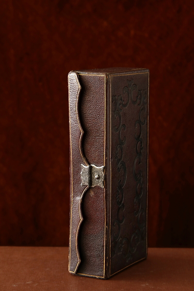 革表紙の裁縫セット　Lady's Companion　イギリス アンティークストリュフ