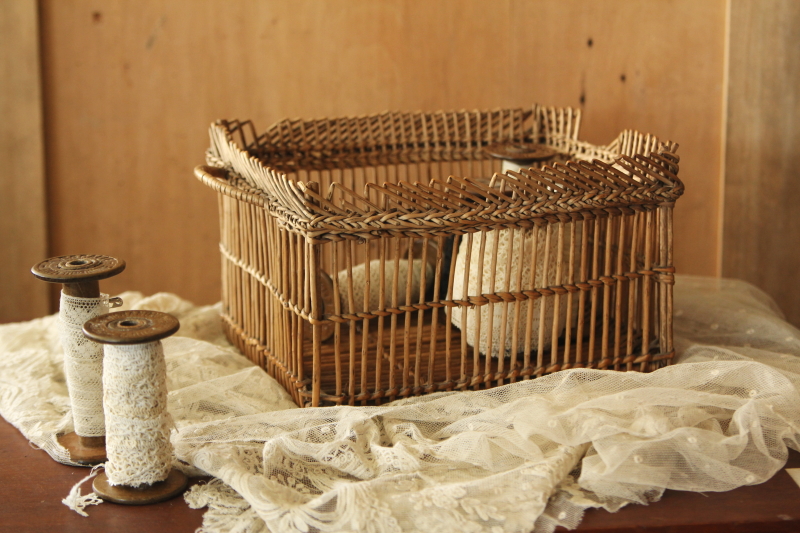 フランスアンティーク柳バスケット フランス アンティーク バスケット
