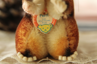 アンティークシュタイフ リス steiff perri disney ドイツ