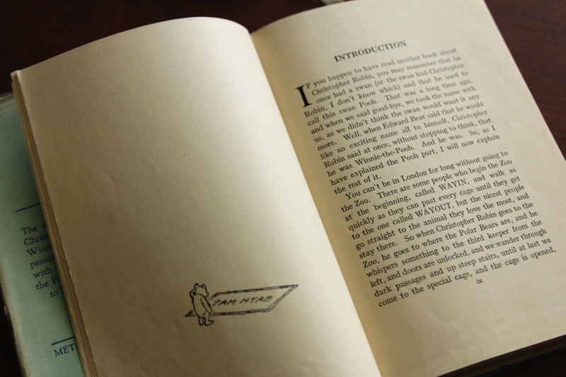 アンティークブック 古書 A,A,milne ミルン くまのプーさん