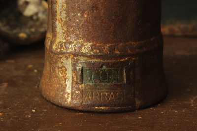 アンティークマイナーズランプ　炭鉱夫のランプ　鉄のオブジェ　イギリス