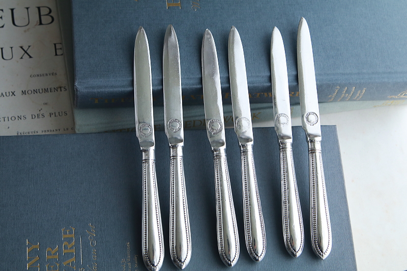 Union Castle Line ティーナイフ・ペア　レストランウェア　mappin and webb マッピン＆ウェッブ　イギリス　アンティークストリュフ