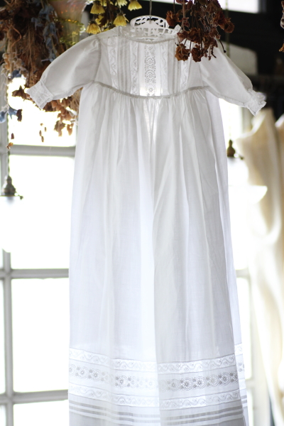 割引品  洗礼 ビクトリアン レース クリスニングドレス ベビードレス アンティーク アンティーク/コレクション