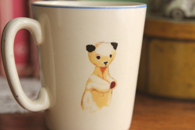 アンティークスーティーマグ sooty keele st.pottery イギリス 
