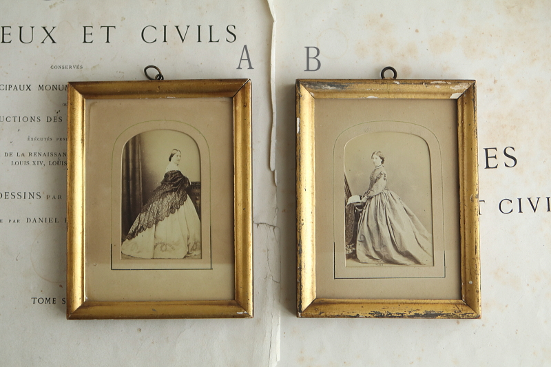 ヴィクトリアンポートレートフレーム　イギリス アンティークストリュフ