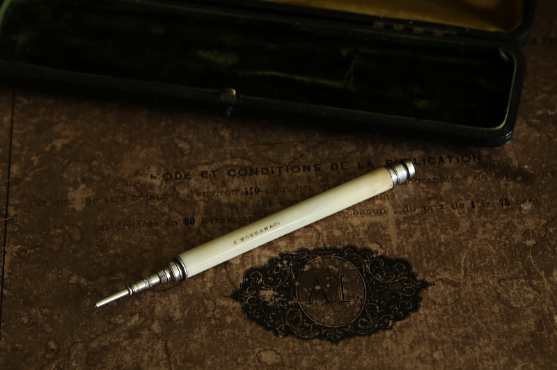 ヴィクトリアン　アイボリーペン&ペンシル　S.MORDAN イギリス アンティークストリュフ