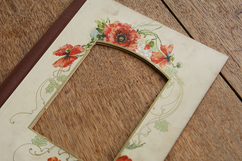 ヴィクトリアンのアルバムページ　ボタニカルアート　イギリス アンティークストリュフ