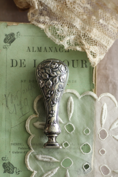 アンティークシーリングスタンプ 封蝋印 フランス 薔薇 20190206