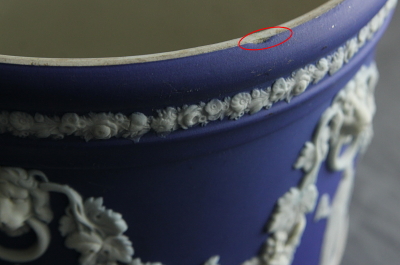 アンティークウエッジウッド ジャスパー プランターカバー イギリス