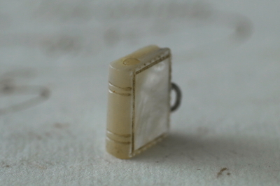 マザーオブパールホーリーブックチャーム　スタンホープ　souvenir de N.D. Louedes フランス