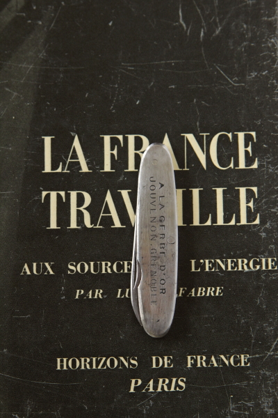 アンティークポケットナイフ　bijouterie アドバタイジング　フランス
