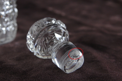 アンティークバカラパフュームボトル　baccarat　DIAMANTS PIERRERIES　香水瓶　フランス