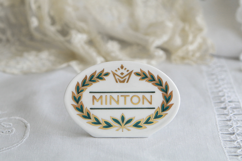 MINTONのショップディスプレイサイン　ミントン　イギリス　アンティークストリュフ