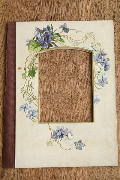 ヴィクトリアンのアルバムページ　ボタニカルアート　イギリス アンティークストリュフ