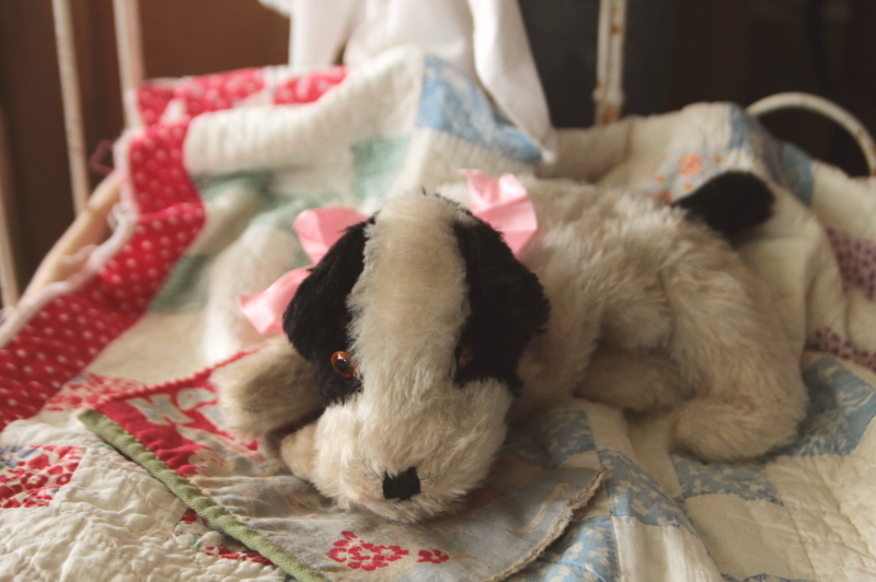 アンティークパジャマケース ぬいぐるみ イヌ イギリス 20200129