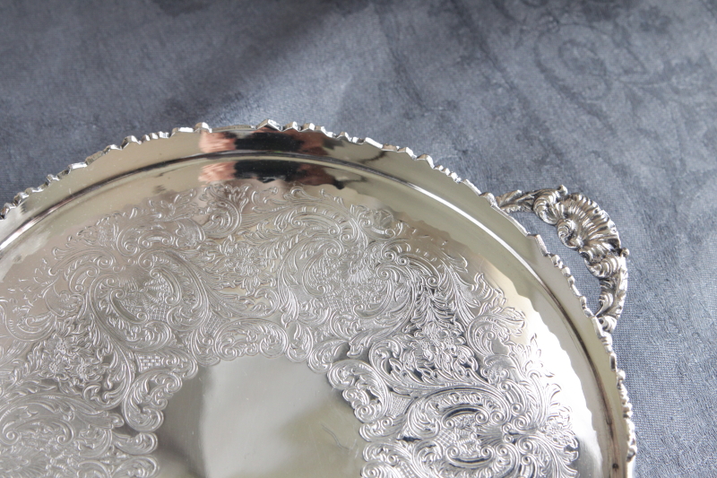 アンティークマッピンアンドウェッブ mappin and webb シルバーハンドルトレイ　イギリス