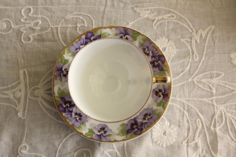 アンティークローゼンタール rosenthal bavalia スミレ ティーカップ