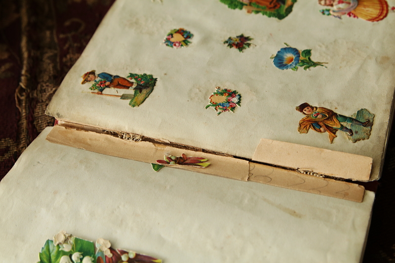 ヴィクトリアン　クロモスアルバム　イギリス アンティークストリュフ