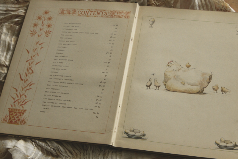 アンティークブック　絵本　john george sowerby henry emerson afternoon tea イギリス　