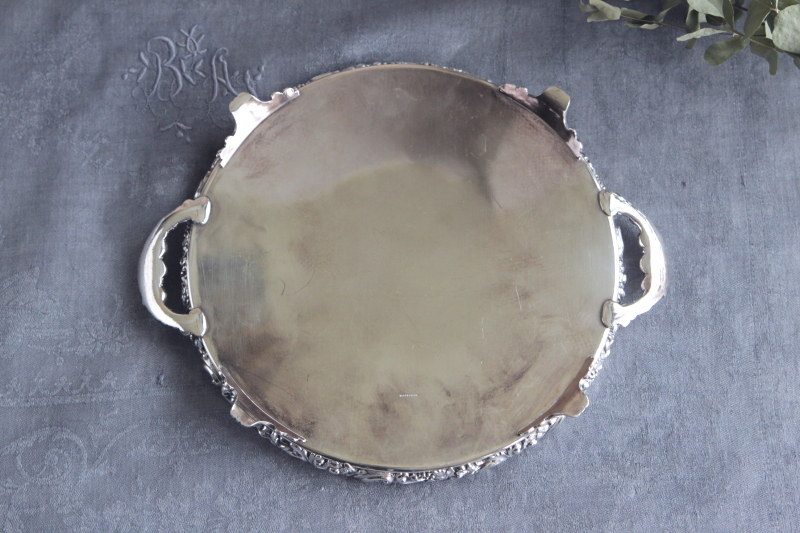 アンティークマッピンアンドウェッブ mappin and webb シルバーハンドルトレイ　イギリス