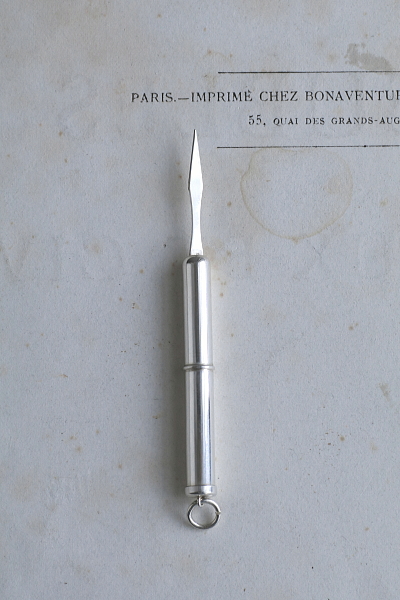 シルバートゥースピック　william manton イギリス　アンティークストリュフ