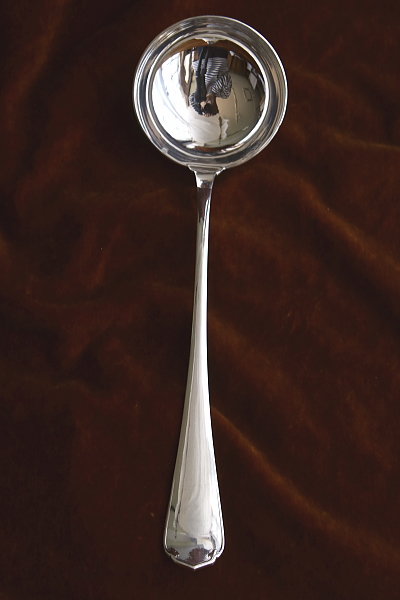 クリストフルのスープレードル　japonais フランス　christofle アンティークストリュフ