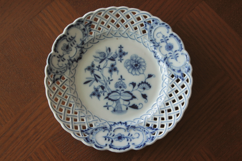 ドイツ 1880年代 磁器 MEISSEN マイセン ブルーオニオン香水瓶