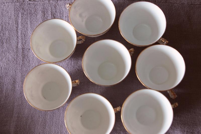 リモージュ 磁器 LIMOGES (France) ティーポット フランス製リモージュ花柄波紋ティーポット存在感ある