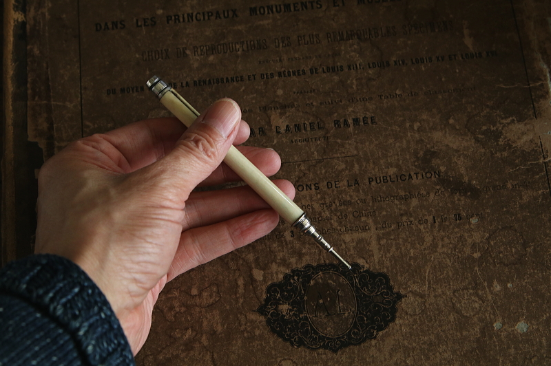 ヴィクトリアン　アイボリーペン&ペンシル　S.MORDAN イギリス アンティークストリュフ