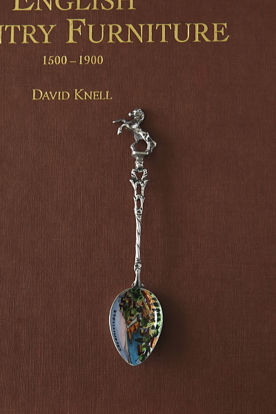 跳ね馬のスーベニールスプーン casamicciola イタリア アンティークストリュフ