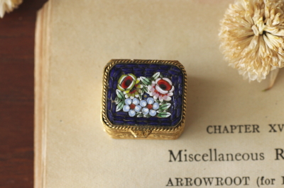 MILLEFIORI イタリア ヴィンテージ マイクロ モザイク 花