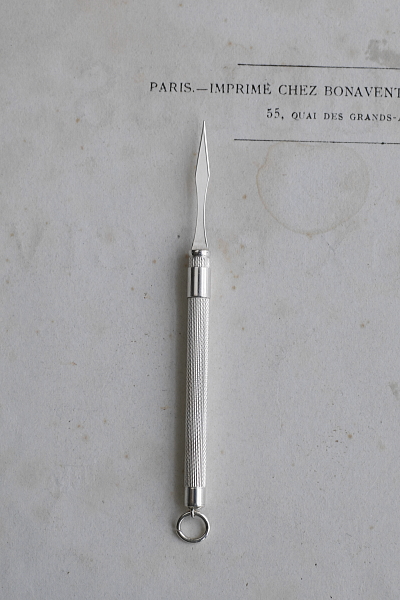 シルバートゥースピック　william manton イギリス　アンティークストリュフ