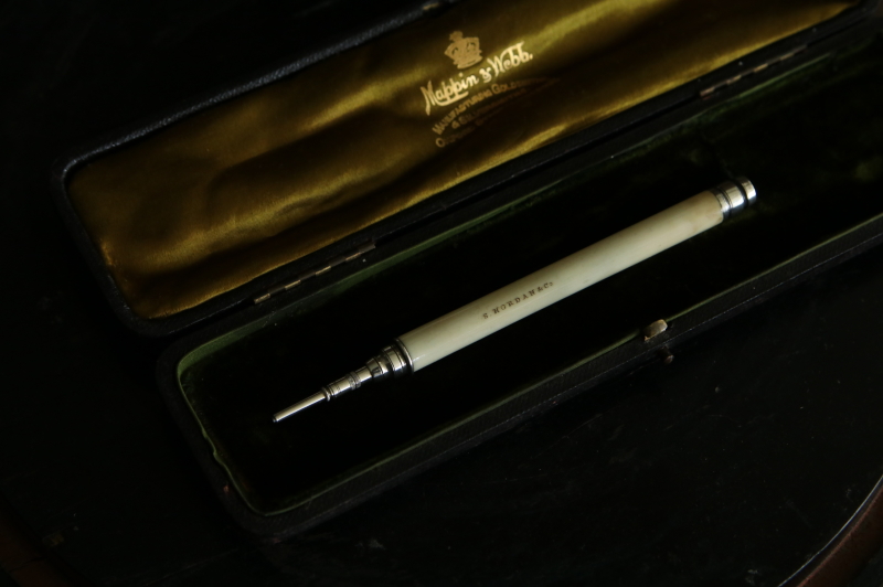 ヴィクトリアン　アイボリーペン&ペンシル　S.MORDAN イギリス アンティークストリュフ