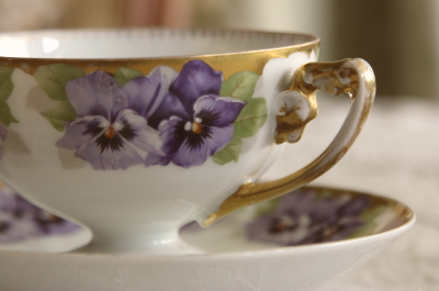 アンティークローゼンタール rosenthal bavalia スミレ ティーカップ