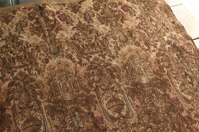 花のヴィンテージゴブラン　フランス アンティークストリュフ