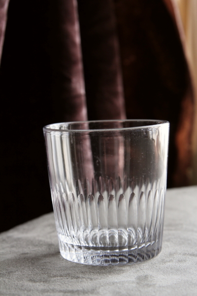 アンティークカットロックグラス　オールドファッションドグラス　ウイスキー　イギリス