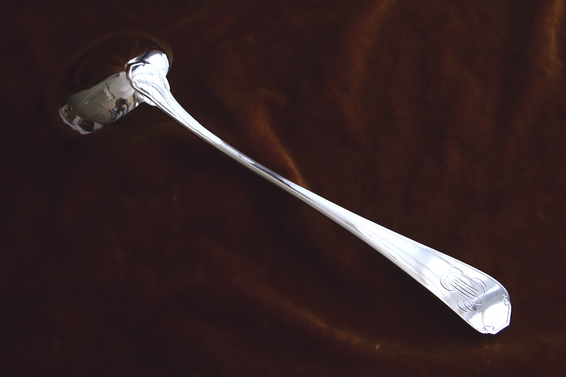 クリストフルのスープレードル　japonais フランス　christofle アンティークストリュフ