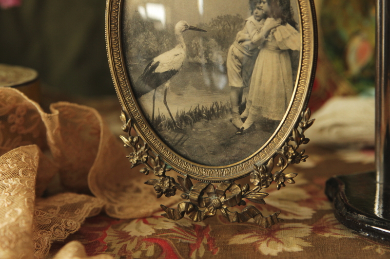 フランス ブロカント ガラスのガーランド アンティーク ヴィンテージ