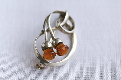 アザミのシルバーブローチ　スコットランド　アンティークストリュフ