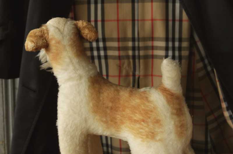 フランスアンティーク 小さなテリア犬