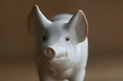 Beswick Pottery　べズウィック　ブタのフィギュリン　アンティークストリュフ