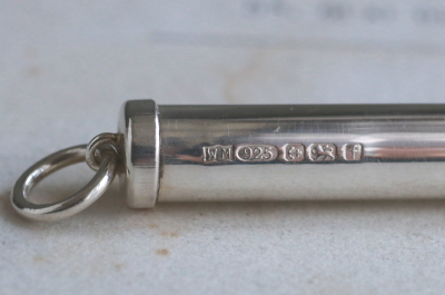 シルバートゥースピック　william manton イギリス　アンティークストリュフ