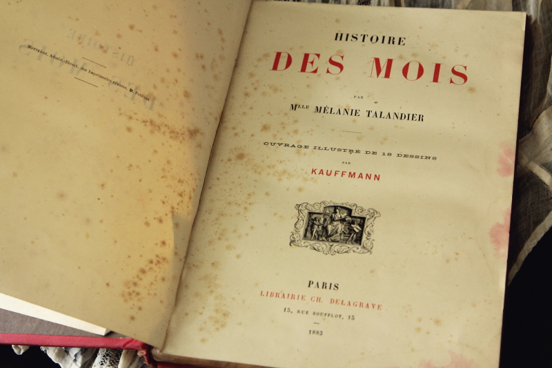 アンティークブック　妖精　古書　童話　フランス